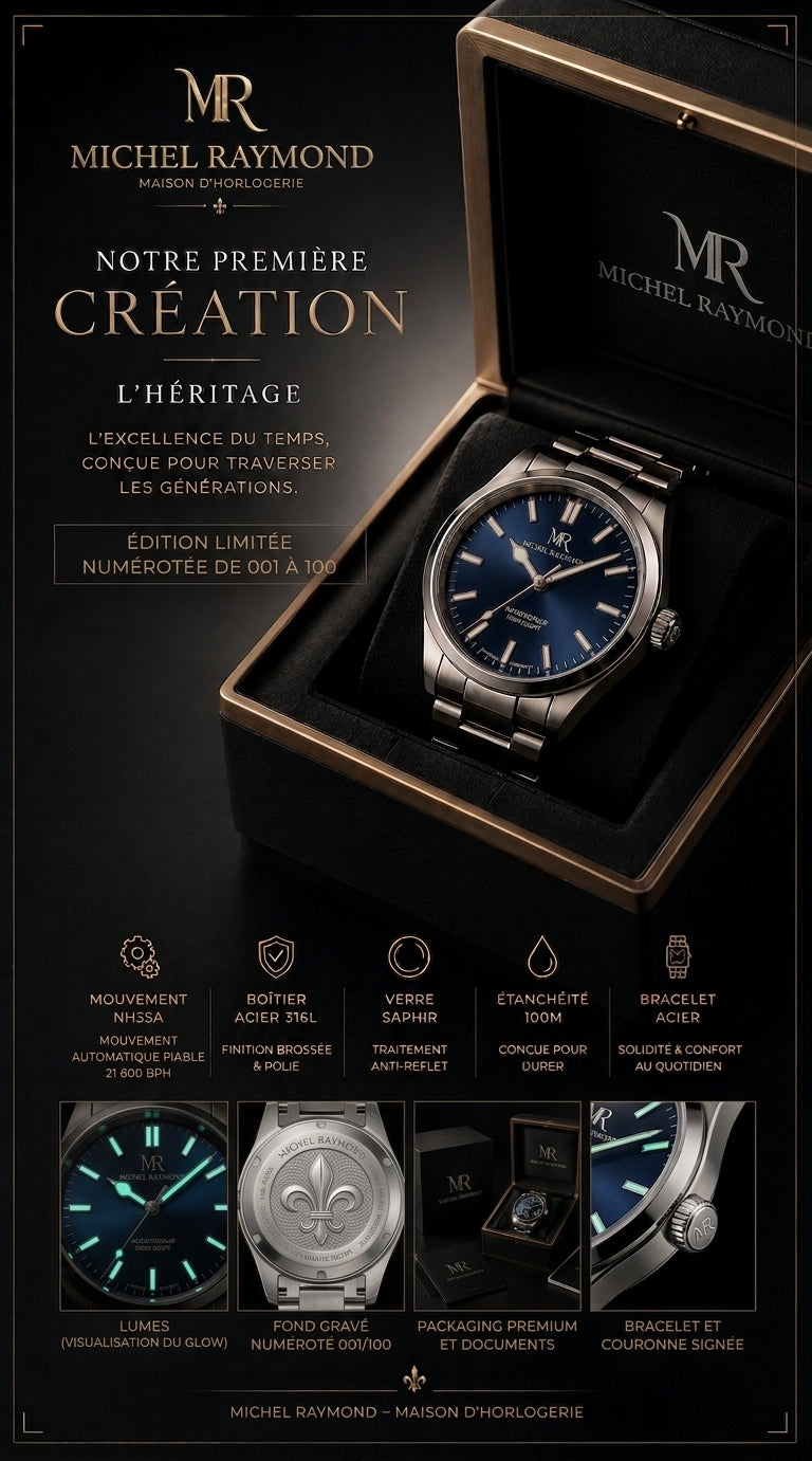 Founders Edition Automatic – Heritage 10ATM, 316L Stainless Steel Case & SEIKO NH35A Movement