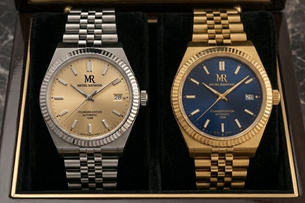 Founders Edition Automatic II – Prestige 10ATM, Jubilee Bracelet, Fluted Bezel, and Miyota 9015 Movement